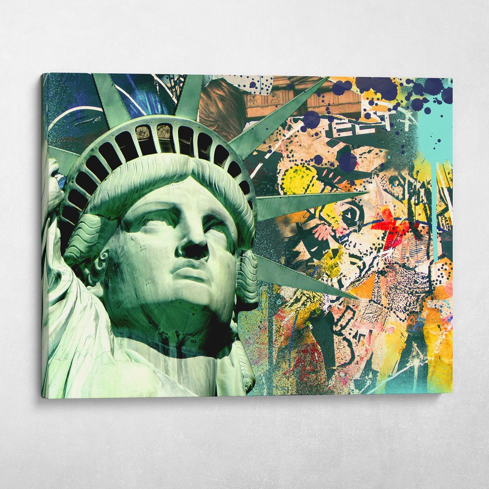 Statue of Liberty NYC Graffiti Wall Art | Canvas Wall Art